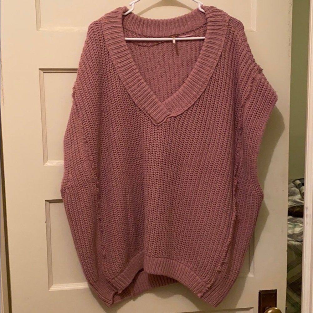 Free people sleeveless sweater